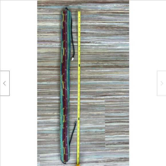 Guatemala Tie-on Belt Beaded & Cowrie Shells Design Flower Pattern Boho Beach - Picture 7 of 7